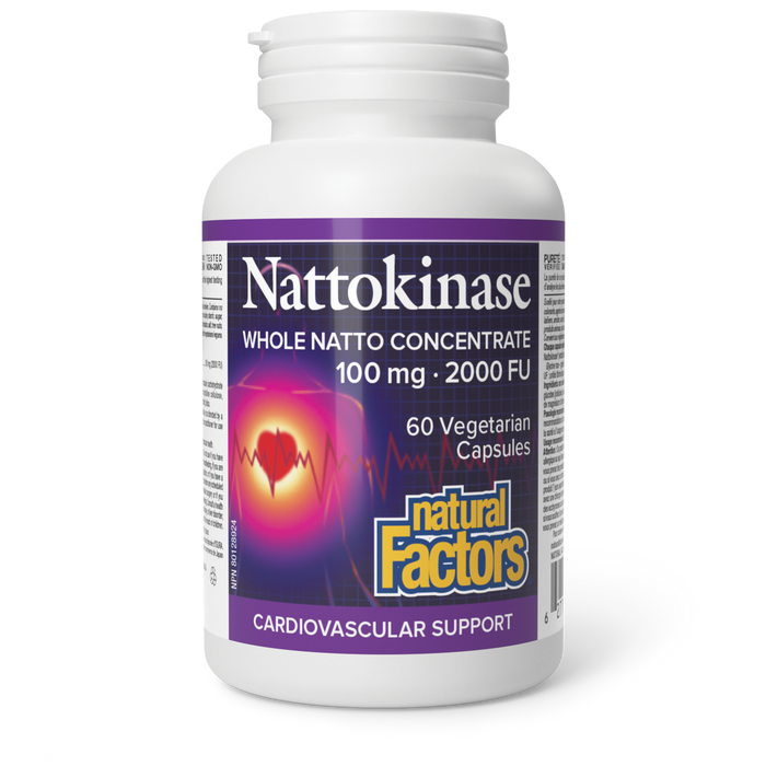 Natural Factors Nattokinase 100 mg 60 Vegetarian Capsules