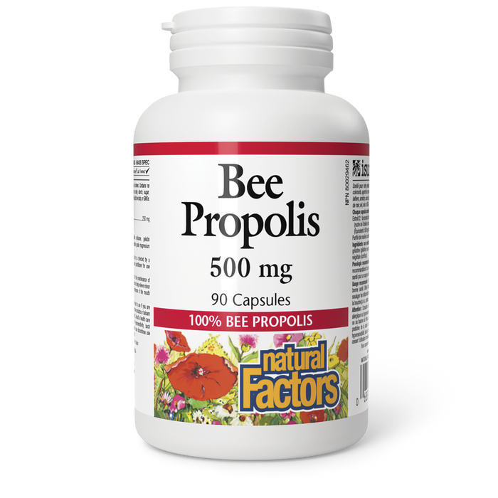 Natural Factors Bee Propolis  500 mg 90 Capsules