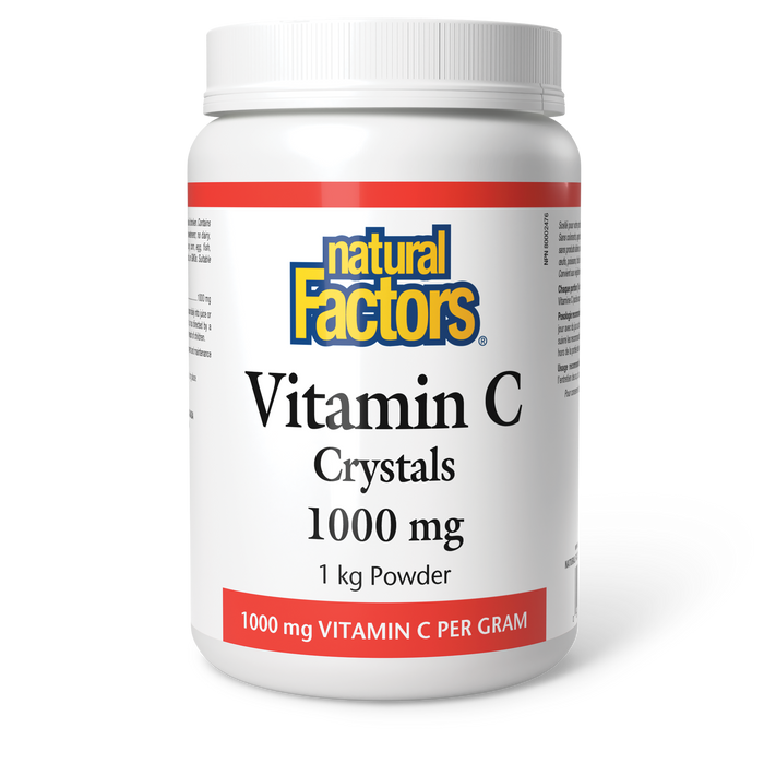 Natural Factors Vitamin C Crystals 1000 mg 1 kg Powder