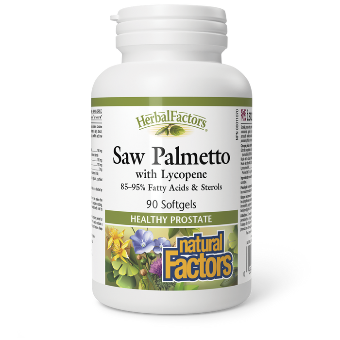 Natural Factors Saw Palmetto with Lycopene   90 Softgels