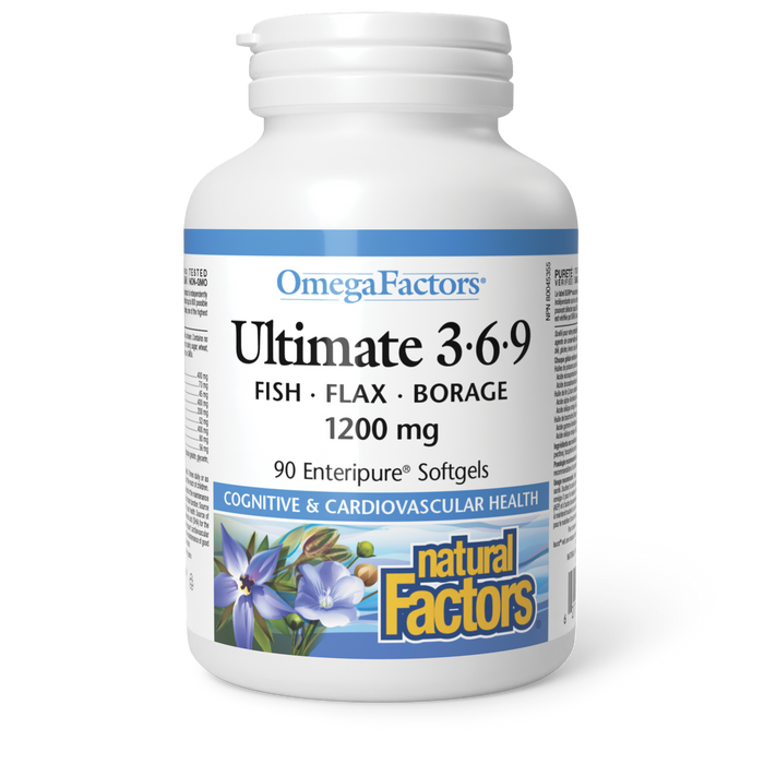 Natural Factors Ultimate 3•6•9 1200 mg 90 Softgels