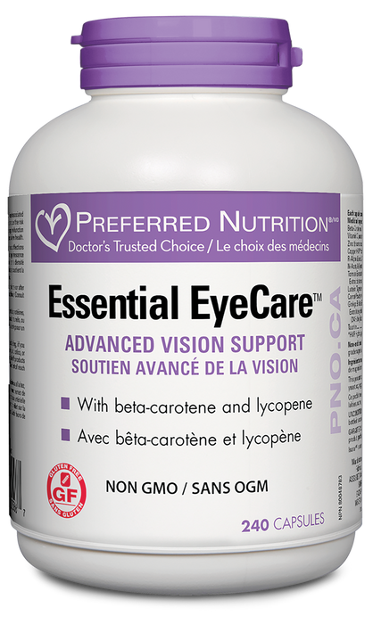 Preferred Nutrition Essential EyeCare with beta-carotene and lycopene 240 Capsules