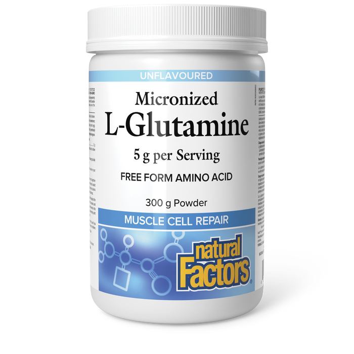 Natural Factors Micronized L-Glutamine  5 g 300 g Powder