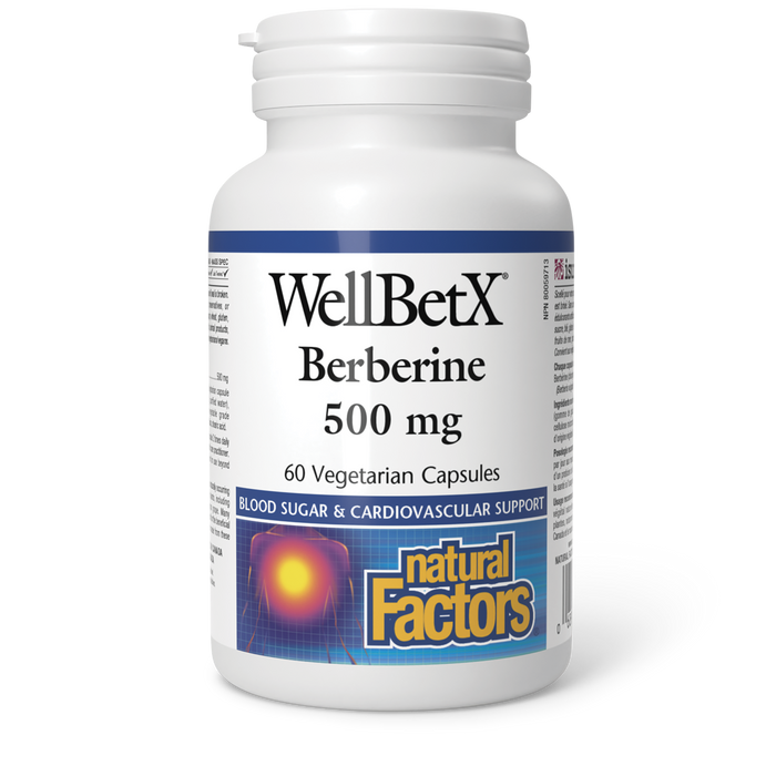 Natural Factors Berberine 500 mg 60 Vegetarian Capsules