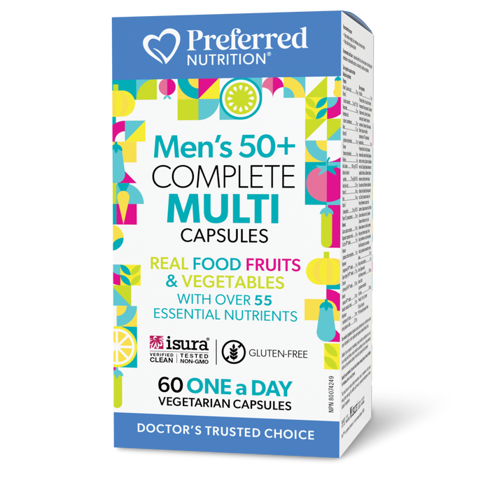 Preferred Nutrition Men’s 50+ Complete Multi 60 Vegetarian Capsules