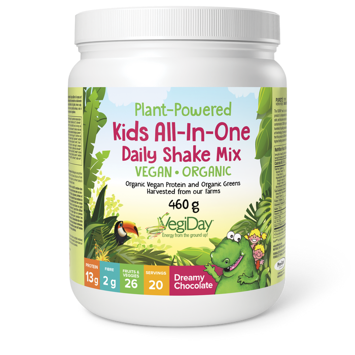 Natural Factors Kids All-In-One Daily Shake Mix  460 g Powder Dreamy Chocolate