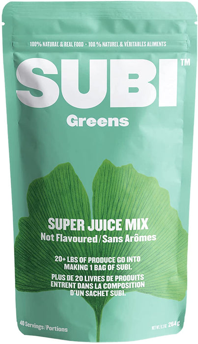 SUBI Best Green Superfood - Not Flavored - Vegetable & Green Replacement - Morning Energy Booster - 40 Day Supply